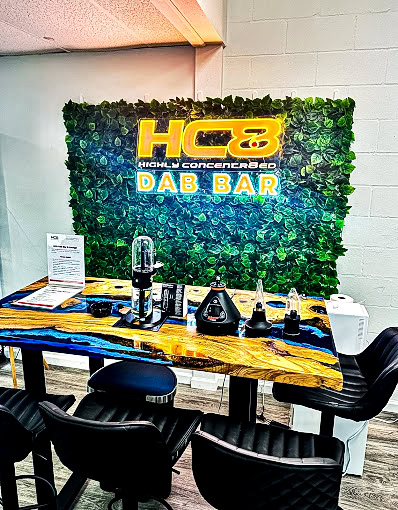 Dab bar experience at Highly Concentr8ed lounge