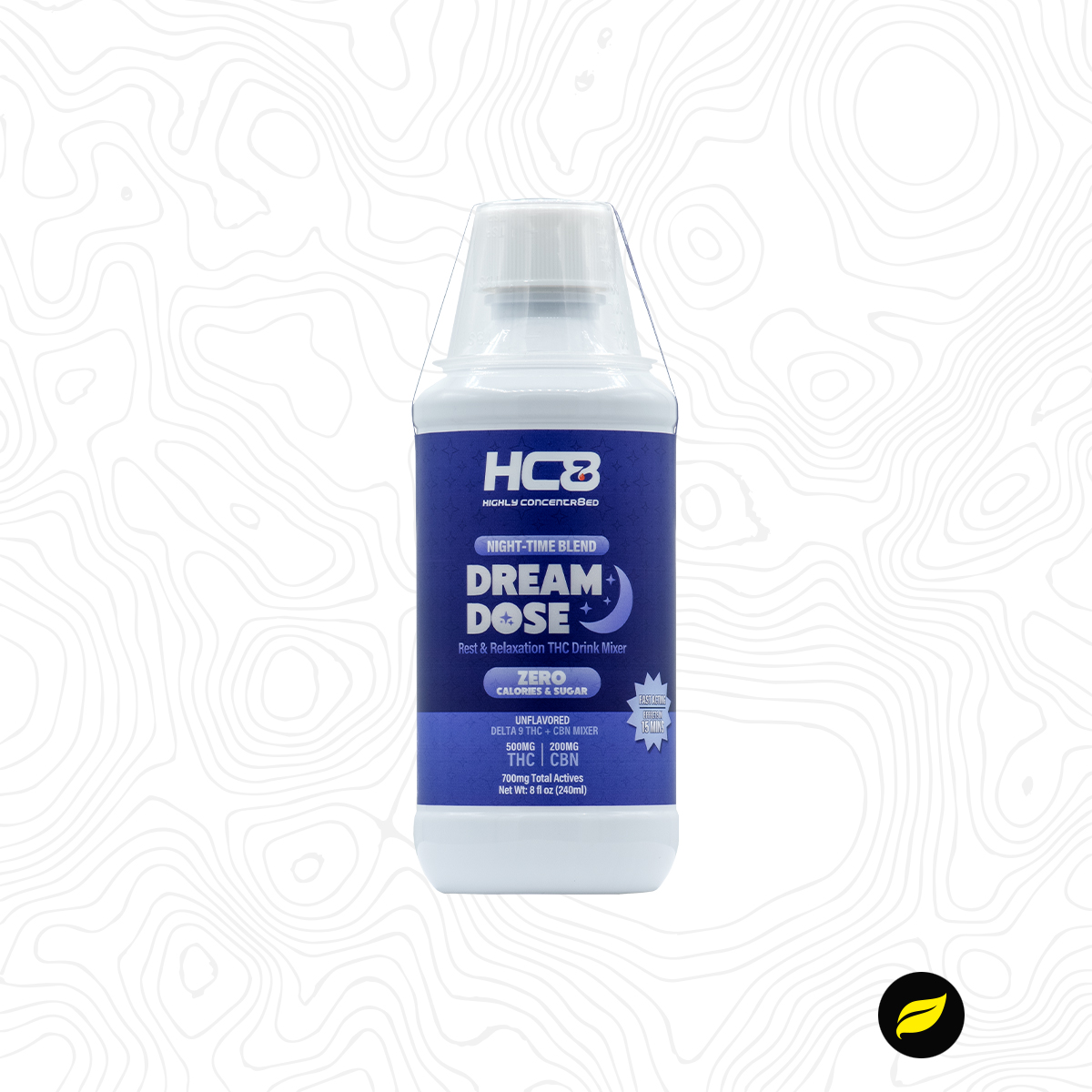 THC Drink Mixer | Delta 9 THC + CBG & CBN | Highly Concentr8ed