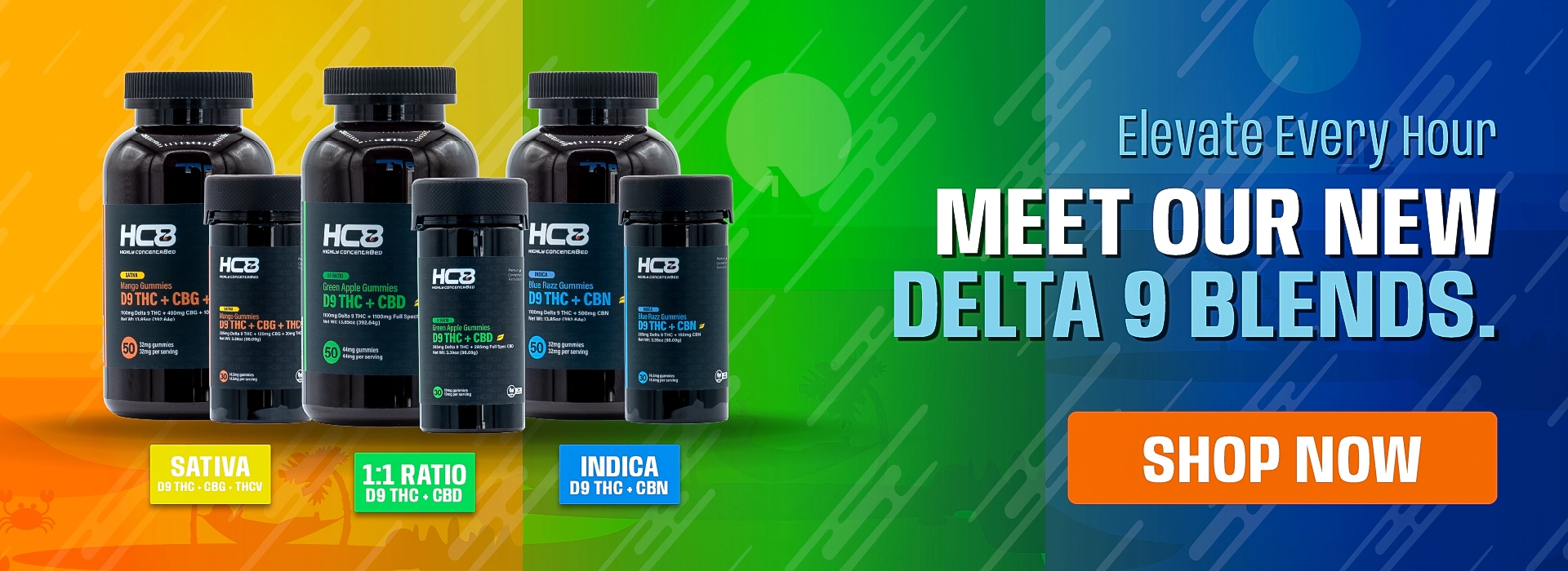 HC8 D9 Blend Gummies