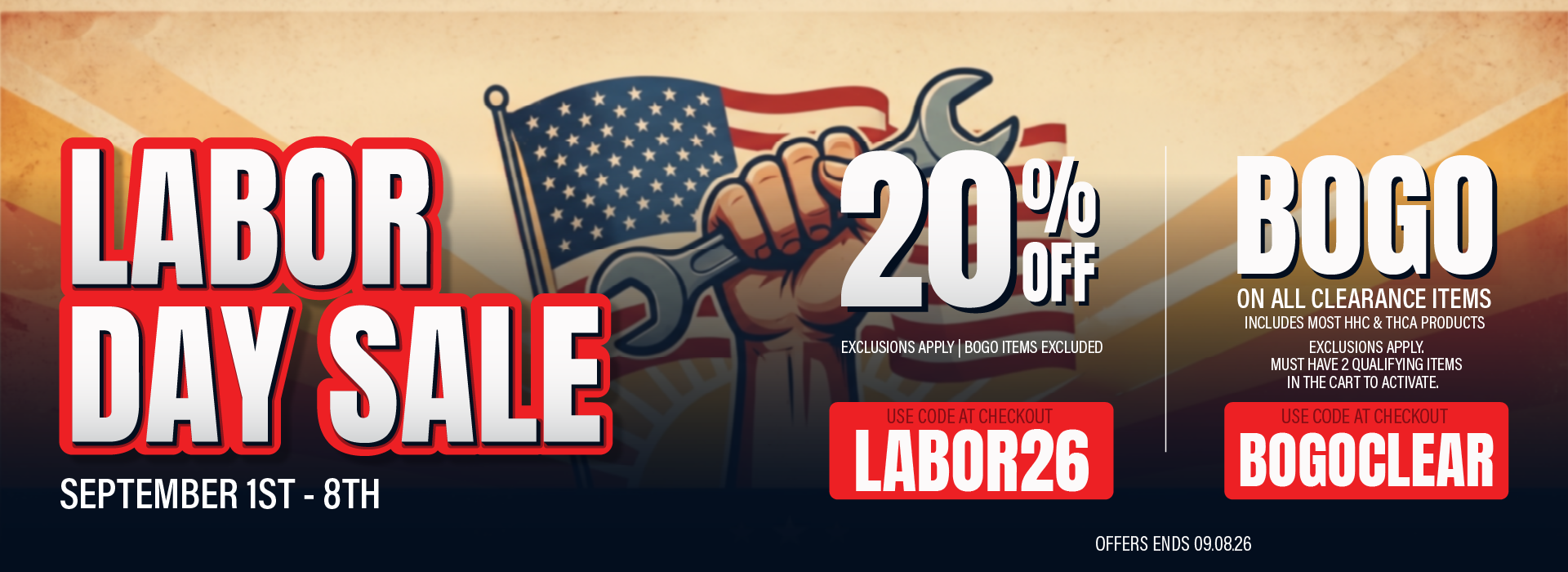 Labor Day Sale - Shop Now