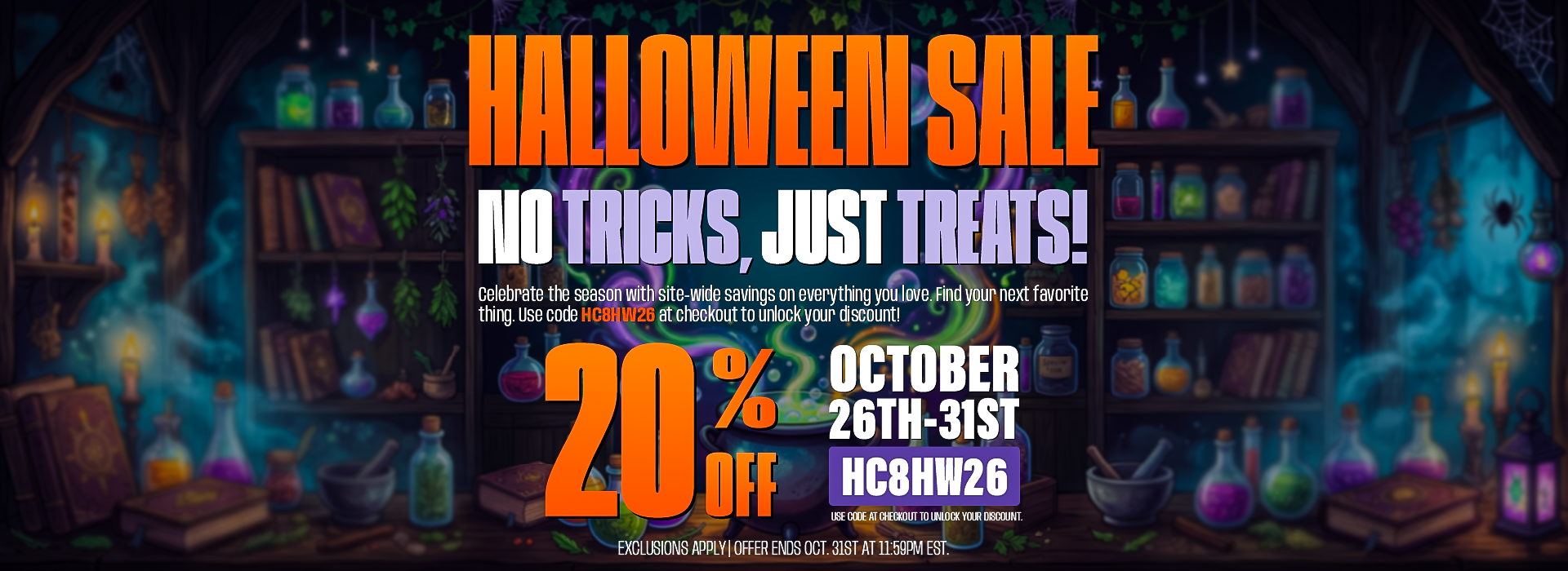 Halloween Sale - Shop Now